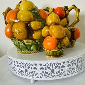 Vintage Japanese Orange Inarco Tea Set